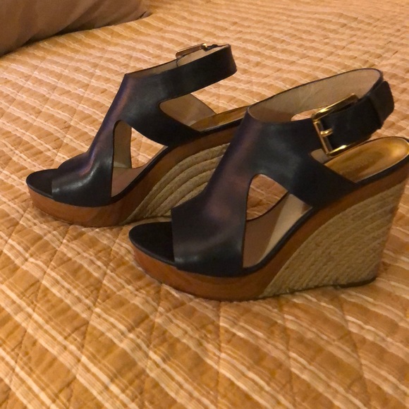 Michael/Michael Kors- Navy Blue Wedge - Picture 3 of 8